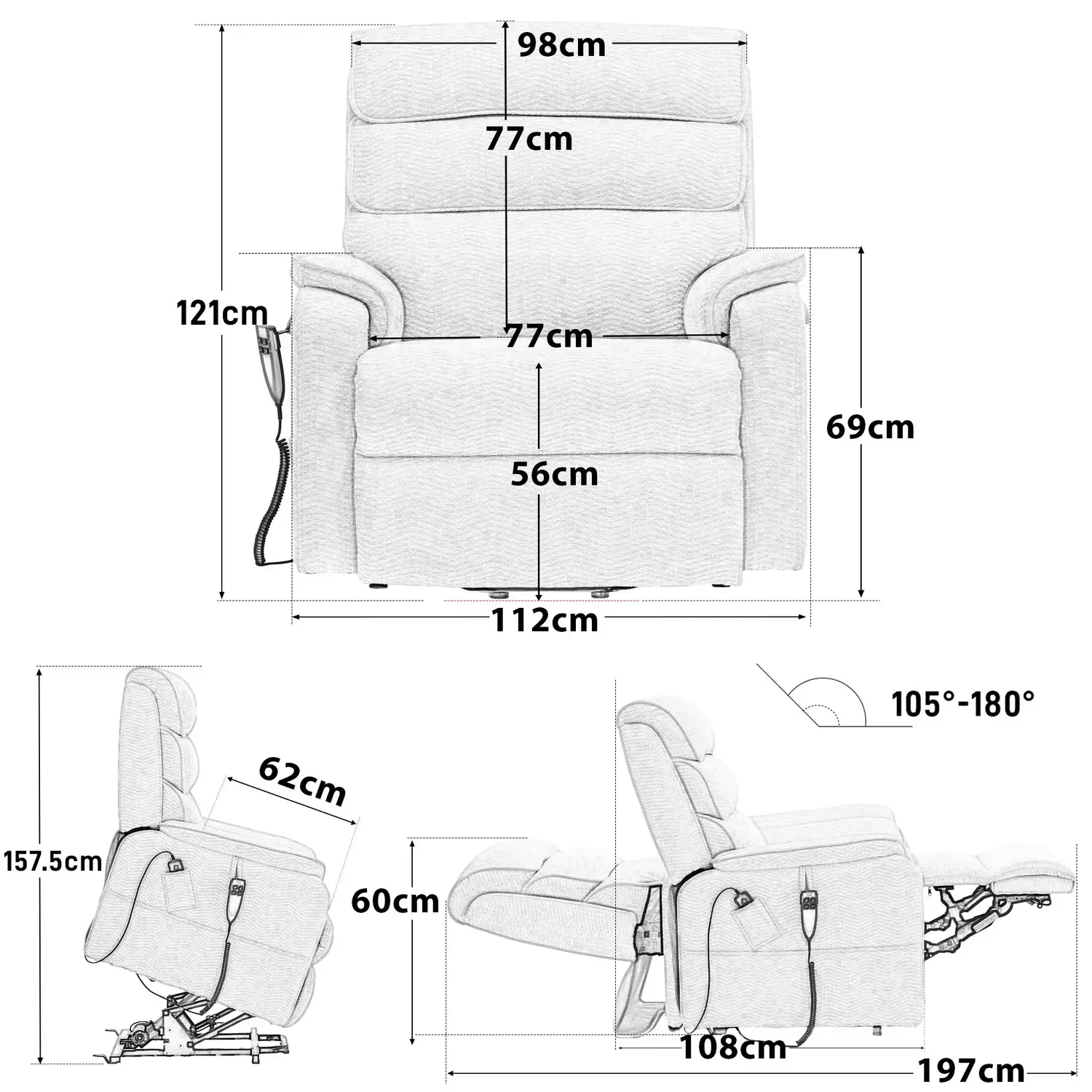 9398 lift recliner — view 6