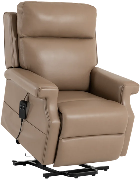 9218 Wide-Arm Lift Recliner — 180° Lay-Flat